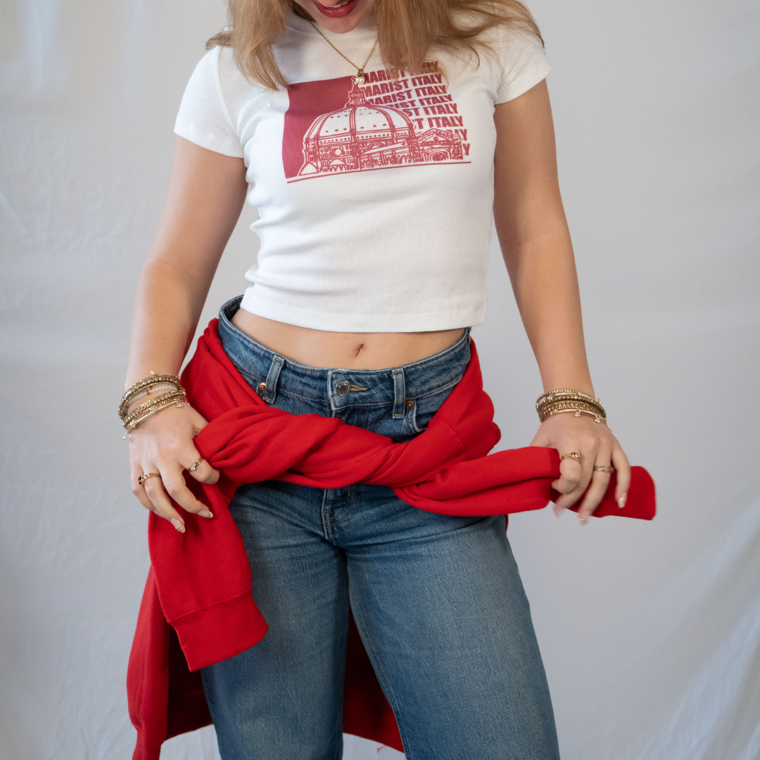 Red Zip-Up Sweatshirt