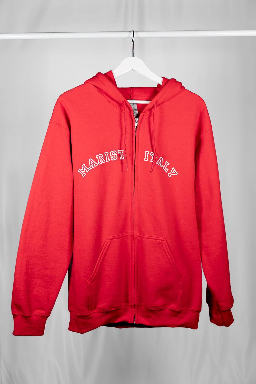 Red Zip Up Sweatshirt